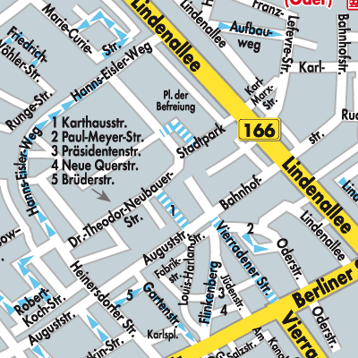 Stadtplan Schwedt/Oder