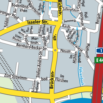 Stadtplan Schweich an der Römischen Weinstraße