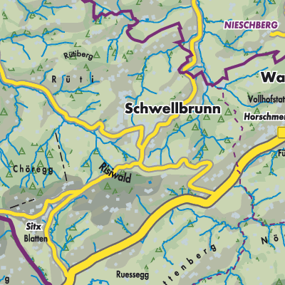 Übersichtsplan Schwellbrunn