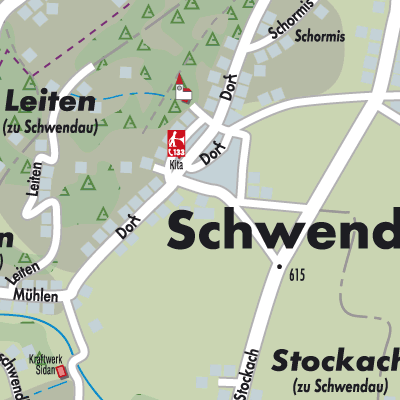 Stadtplan Schwendau