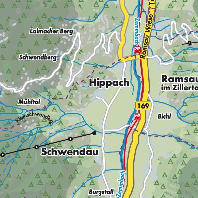 Übersichtsplan Schwendau