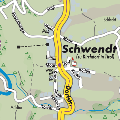 Stadtplan Schwendt