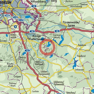 Landkarte Schwerin