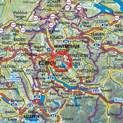 Landkarte Schwerzenbach