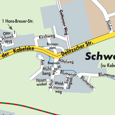 Stadtplan Schwoitsch
