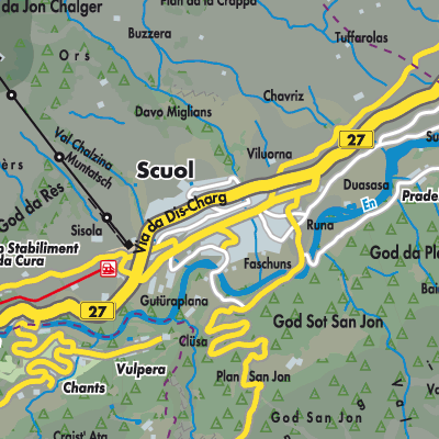 Übersichtsplan Scuol