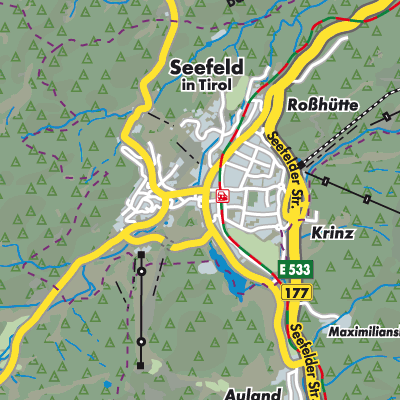 Übersichtsplan Seefeld in Tirol