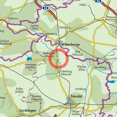 Landkarte Seehausen