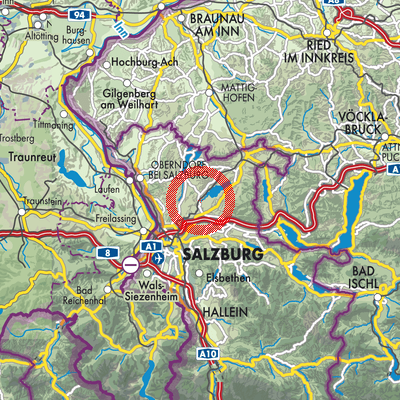 Landkarte Seekirchen am Wallersee
