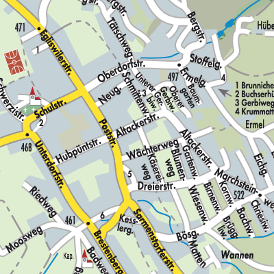 Stadtplan Seengen