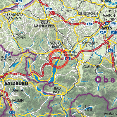 Landkarte Seewalchen am Attersee