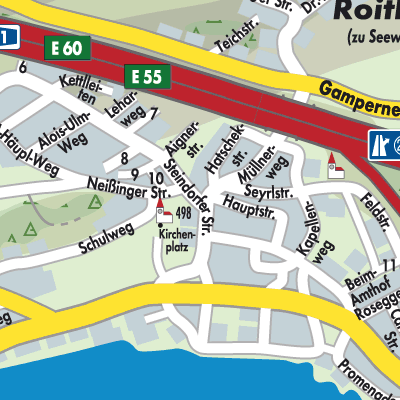 Stadtplan Seewalchen am Attersee