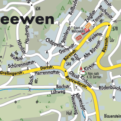 Stadtplan Seewen