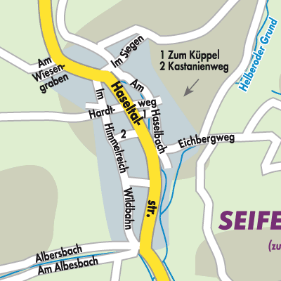 Stadtplan Seifertshausen