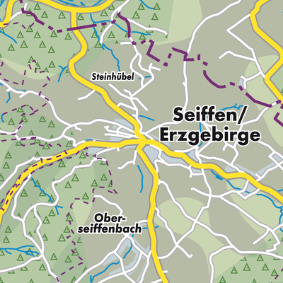 Übersichtsplan Seiffen/Erzgebirge