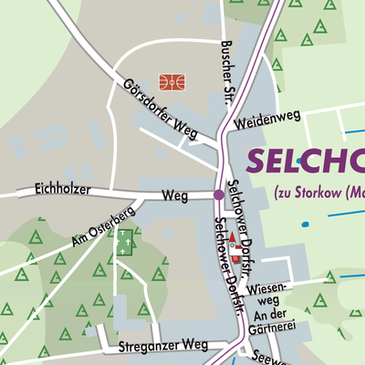 Stadtplan Selchow