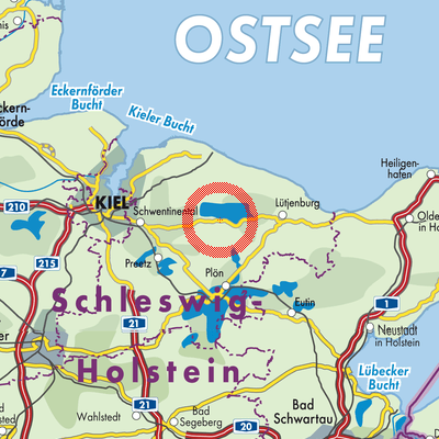 Landkarte Selent/Schlesen
