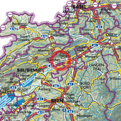 Landkarte Selzach