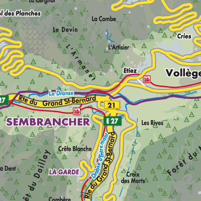 Übersichtsplan Sembrancher