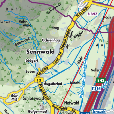 Übersichtsplan Sennwald