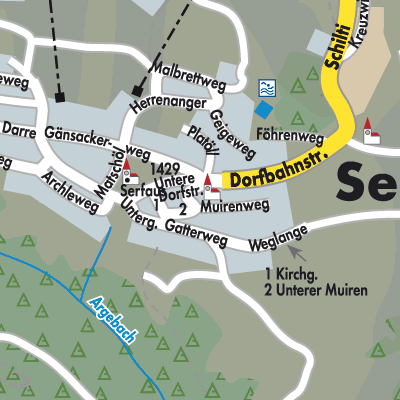 Stadtplan Serfaus