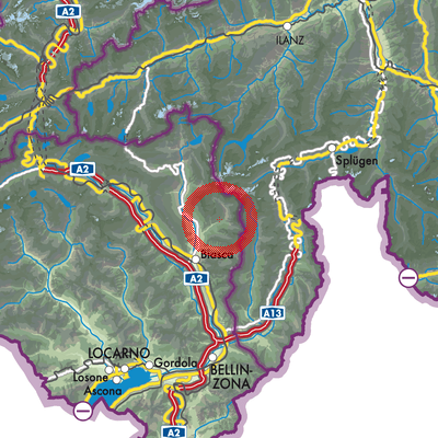 Landkarte Serravalle