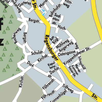 Stadtplan Seubersdorf in der Oberpfalz