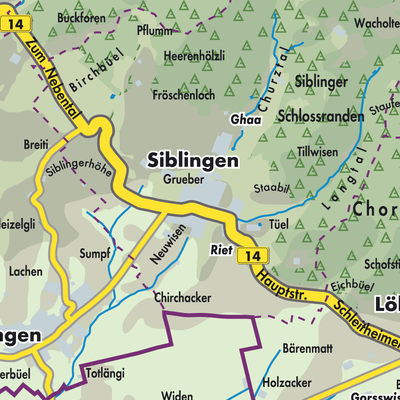 Übersichtsplan Siblingen