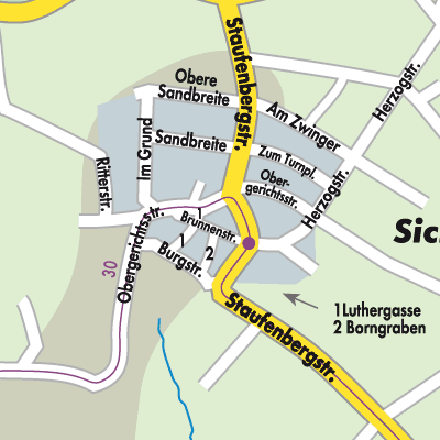 Stadtplan Sichelnstein