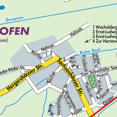 Stadtplan Sickenhofen