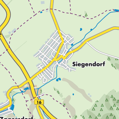 Übersichtsplan Siegendorf/Cindrof