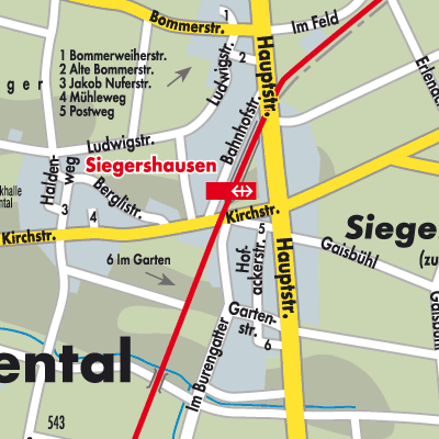 Stadtplan Siegershausen