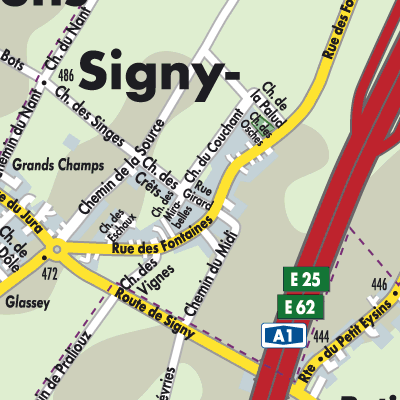 Stadtplan Signy-Avenex