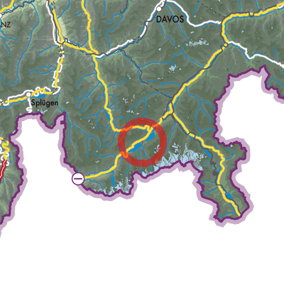 Landkarte Sils im Engadin/Segl