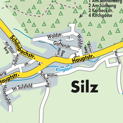 Stadtplan Silz