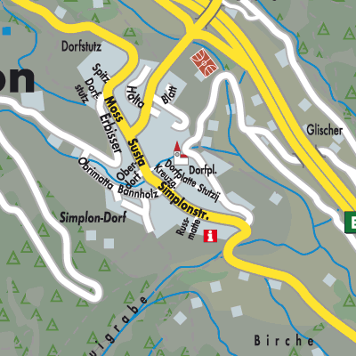 Stadtplan Simplon