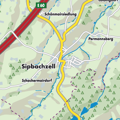 Übersichtsplan Sipbachzell