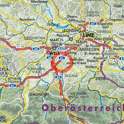 Landkarte Sipbachzell