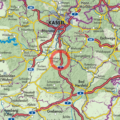 Landkarte Sipperhausen