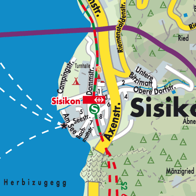 Stadtplan Sisikon