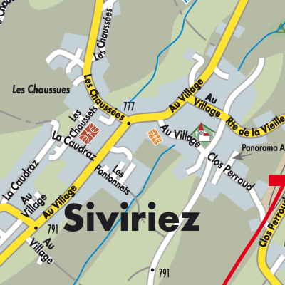 Stadtplan Siviriez