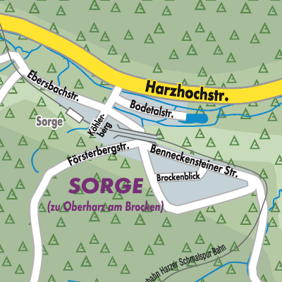 Stadtplan Sorge