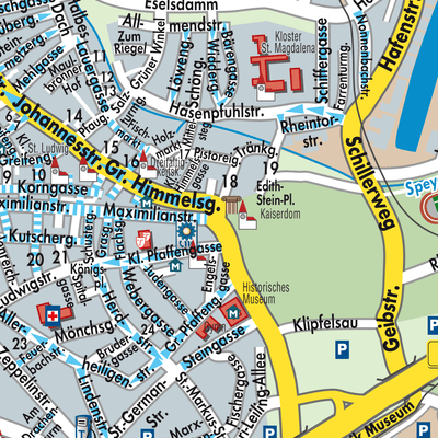 Speyer Stadtpl ne Und Landkarten