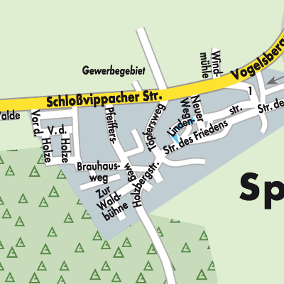 Stadtplan Sprötau