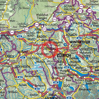 Landkarte Spreitenbach