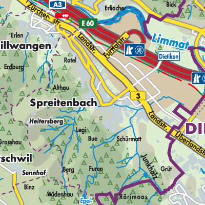 Übersichtsplan Spreitenbach