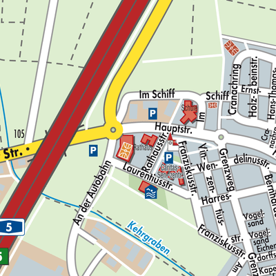 Stadtplan St. Leon-Rot