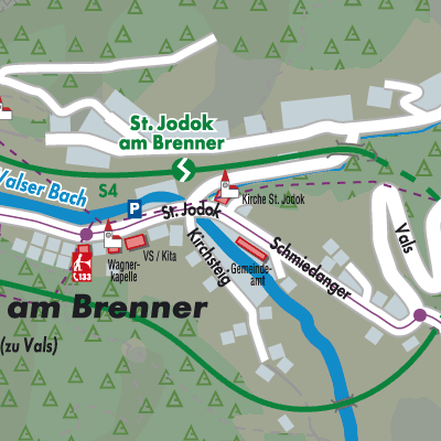 Stadtplan St. Jodok am Brenner