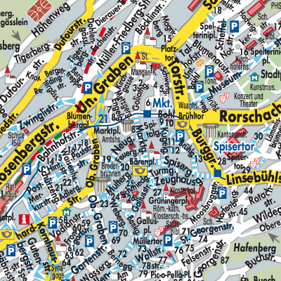Stadtplan St. Gallen