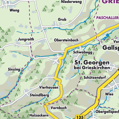 Übersichtsplan St. Georgen bei Grieskirchen